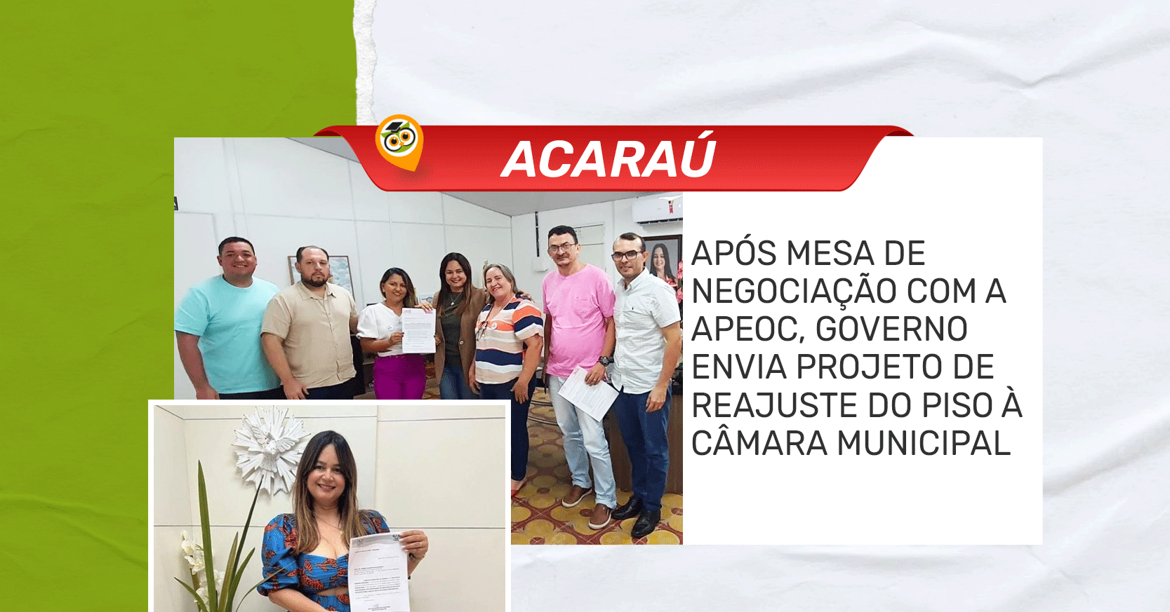 Acara Ap S Mesa De Negocia O A Apeoc Governo Envia Projeto De