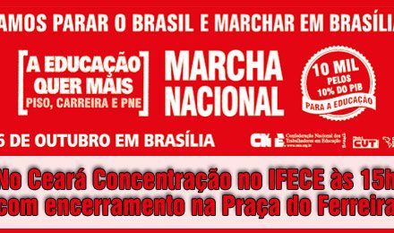 Grande Plenária dos Professores do Estado reforça a luta para a Marcha de Quarta-Feira