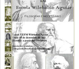 I Coloquio de Filosofia da escola Wilebaldo Aguiar