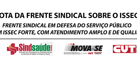 NOTA sobre o ISSEC da “Frente Sindical em Defesa do Serviço Público”