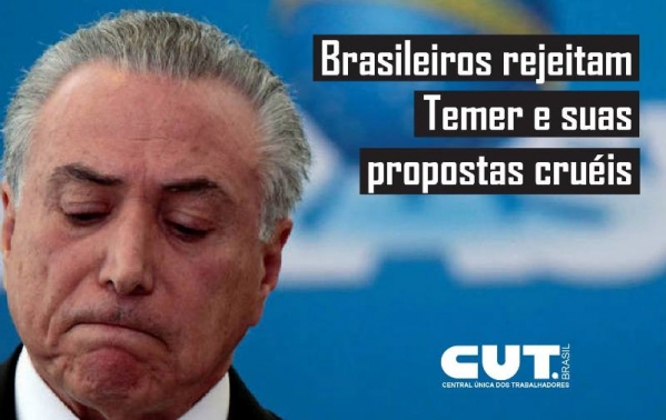 PEC 241 e Reforma da Previdência são rejeitadas por 80% dos brasileiros, constata pesquisa CUT/Vox Populi