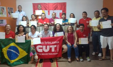 Sindicato APEOC participa dos Cursos de Política e Gestão Sindical e ORSB da CUT