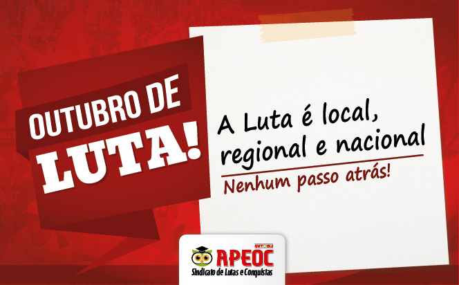 Outubro de Luta: veja a programação de atividades do Sindicato APEOC