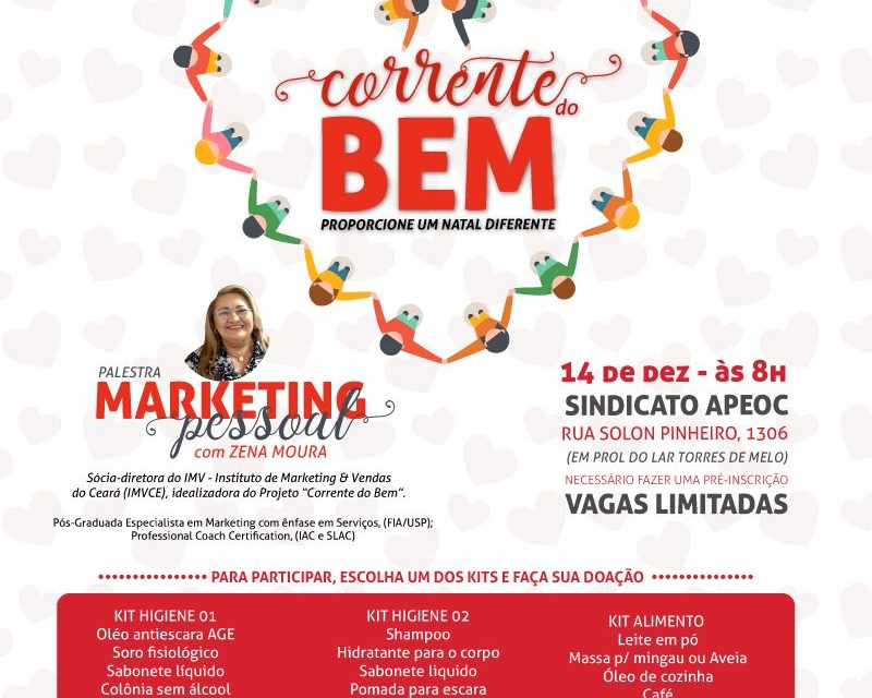 Sindicato APEOC e IMVCE promovem palestra sobre Marketing Pessoal
