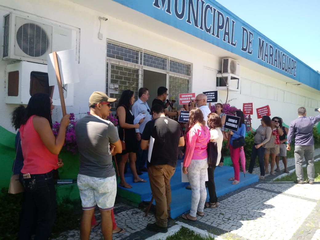 Manifestação Prefeitura de Maranguape - Sindicato APEOC