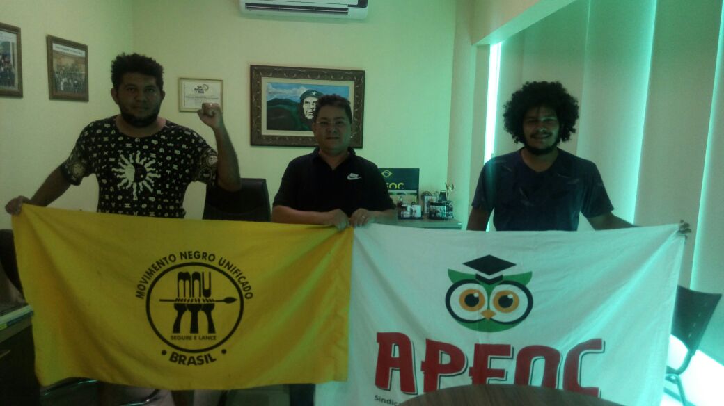 Sindicato APEOC recebe integrantes do MNU – Movimento Negro Unificado