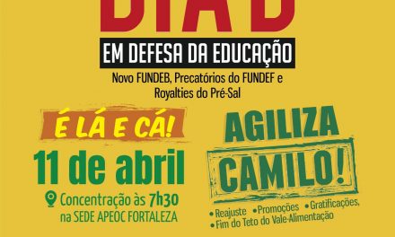 11 de Abril: Dia D em Defesa da Educação Pública