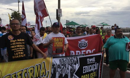APEOC vai às ruas em ato unificado pelos direitos trabalhistas e contra a DEFORMA da Previdência