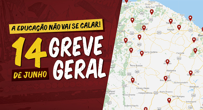 GREVE GERAL: O BLOCÃO DA EDUCAÇÃO TOMARÁ AS RUAS DE TODO O CEARÁ