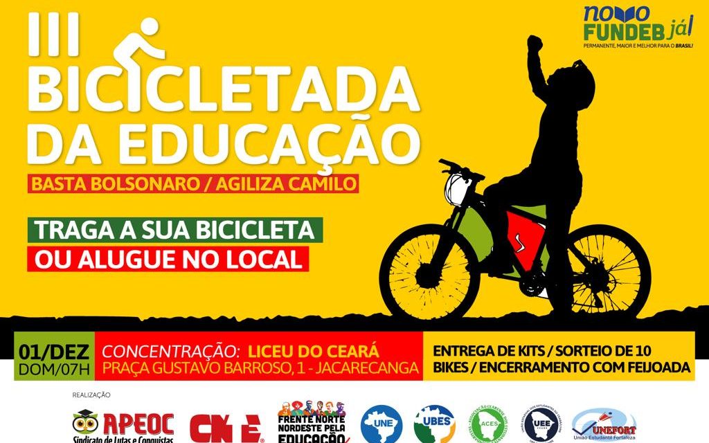 III BICICLETADA DA EDUCAÇÃO: TODOS JUNTOS PEDALANDO POR UMA EDUCAÇÃO PÚBLICA DE QUALIDADE