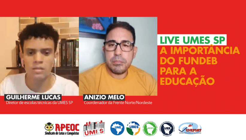 ANIZIO MELO DEFENDE APROVAÇÃO DO NOVO FUNDEB EM LIVE COM UMES- SÃO PAULO