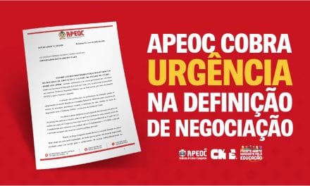 APEOC COBRA URGÊNCIA NA DEFINIÇÃO DE NEGOCIAÇÃO <br><h3>Sindicato envia ofício ao governador e à SEDUC</h3> 