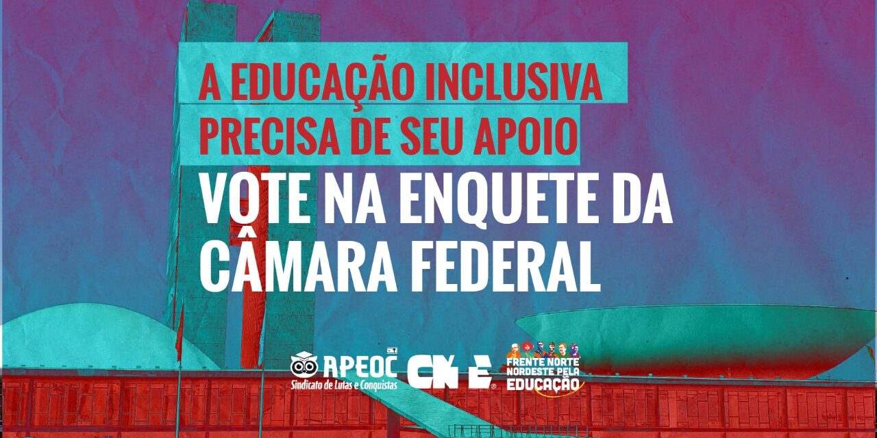 A EDUCAÇÃO INCLUSIVA PRECISA DE SEU APOIO: VOTE NA ENQUETE DA CÂMARA FEDERAL