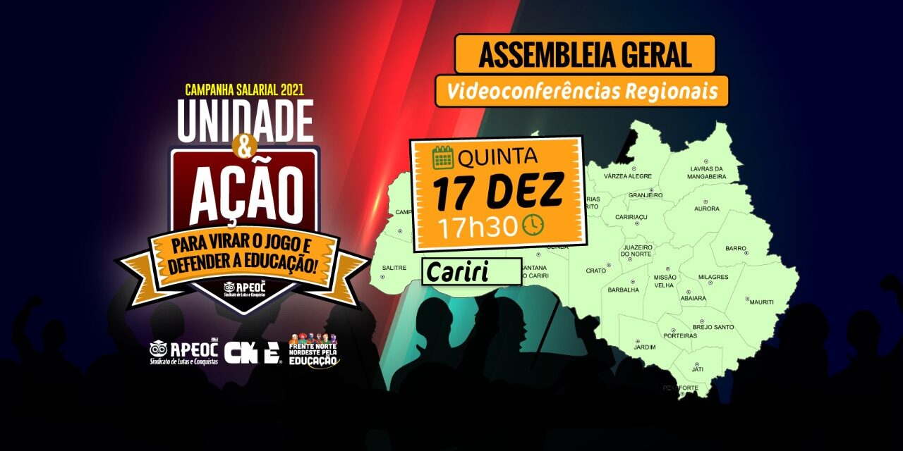 ASSEMBLEIA GERAL APEOC – 7ª Videoconferência Regional