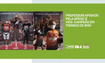 PROFESSOR APOIADO PELA APEOC É VICE-CAMPEÃO EM TORNEIO DE BMX