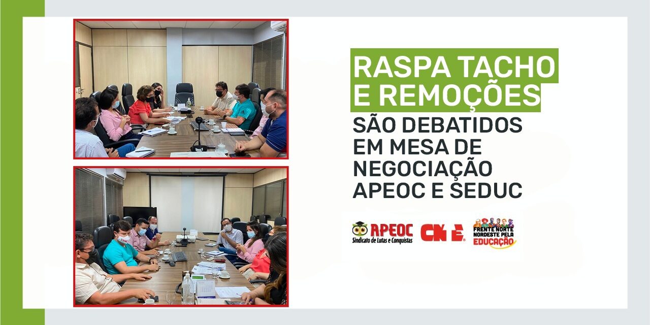 Direção da APEOC cobra audiência com a SEPLAG - Sindicato APEOC