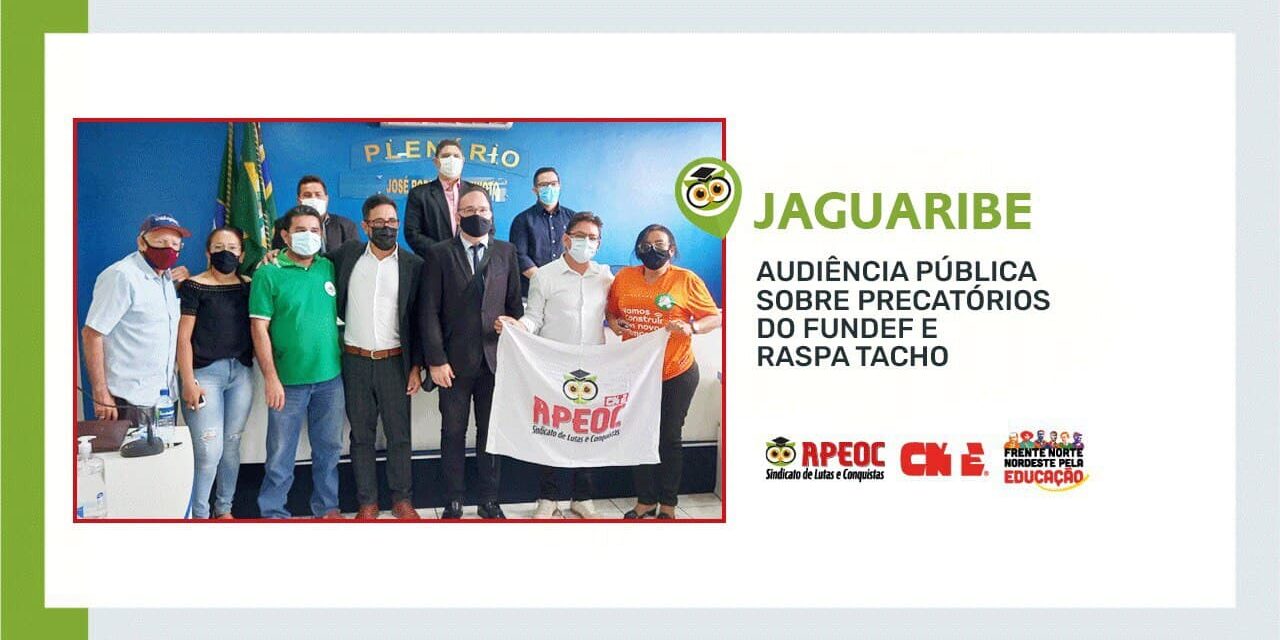 | ASSISTA AO VÍDEO | JAGUARIBE: AUDIÊNCIA PÚBLICA SOBRE PRECATÓRIOS DO FUNDEF E RASPA TACHO