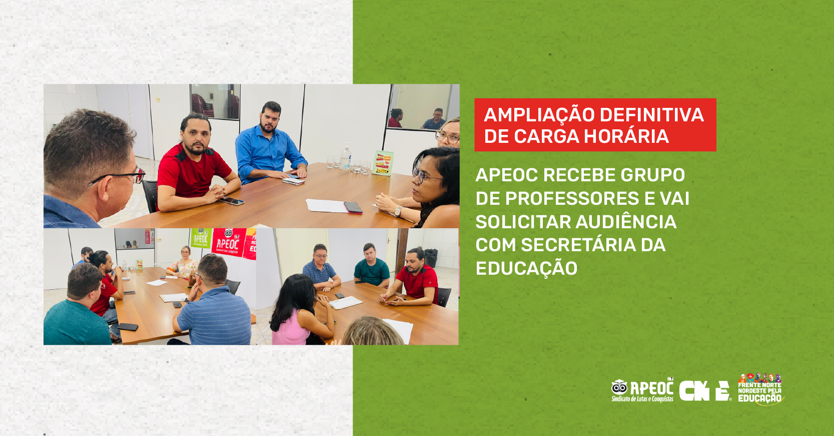 APEOC PARTICIPA DE REUNIÃO DO GT INTERPROFISSIONAL DE EDUCAÇÃO