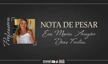 NOTA DE PESAR: PROFESSORA EVA MARIA ARAGÃO DIAS FREITAS