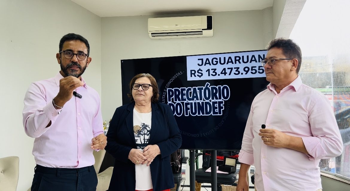 JAGUARUANA: PRECATÓRIO DO FUNDEF • DINHEIRO ESTARÁ NA CONTA DO MUNICÍPIO EM 05 DE MARÇO. MAIS DE 13 MILHÕES DE REAIS