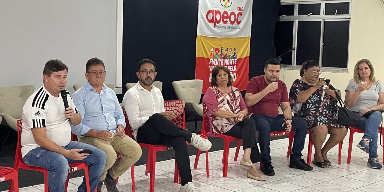 EXECUTIVA DA APEOC DEBATE CONSTRUÇÃO DA ASSEMBLEIA GERAL DO DIA 4 DE ABRIL
