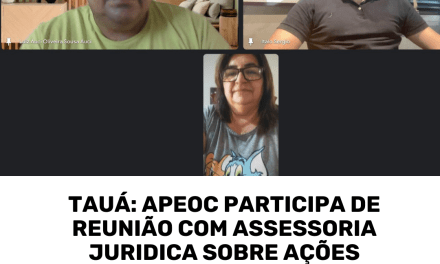 TAUÁ: APEOC PARTICIPA DE REUNIÃO COM ASSESSORIA JURÍDICA SOBRE AÇÕES JUDICIAIS DA CATEGORIA