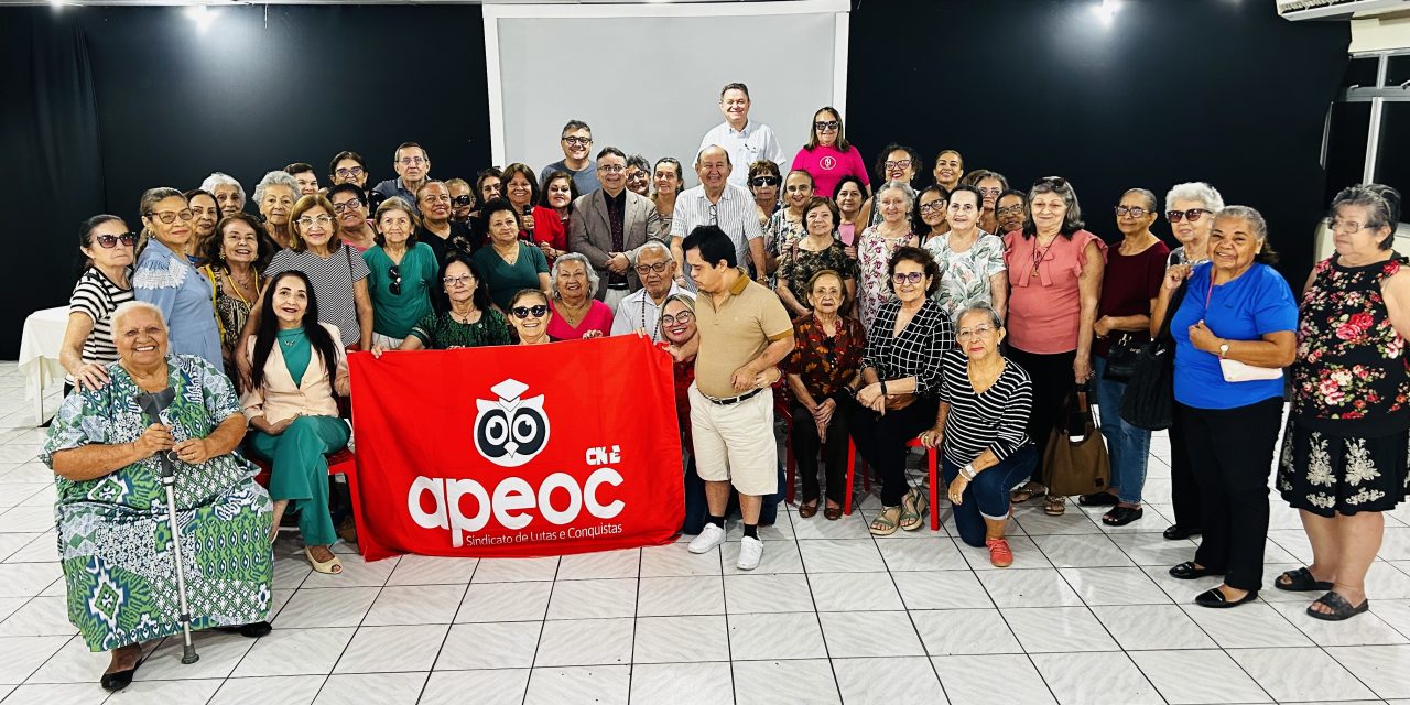 SINDICATO APEOC REALIZA MAIS UM ENCONTRO COM APOSENTADOS E APOSENTADAS SOBRE SAÚDE MENTAL