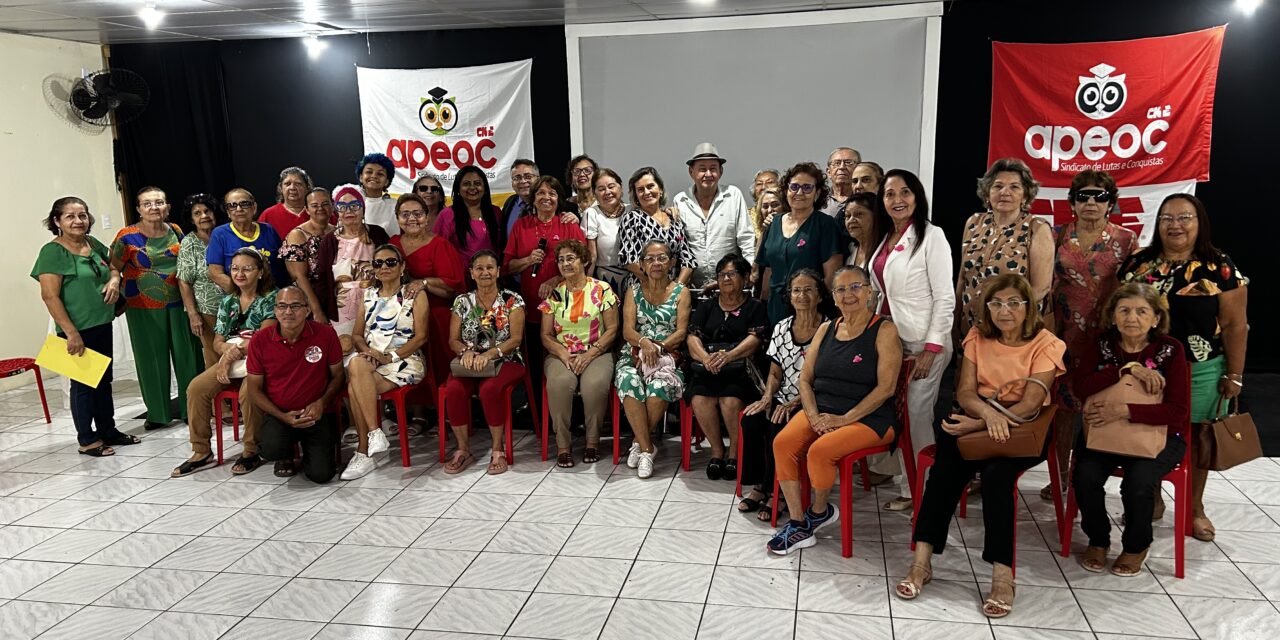 SINDICATO APEOC REALIZA MAIS UM ENCONTRO COM APOSENTADOS E APOSENTADAS SOBRE SAÚDE MENTAL