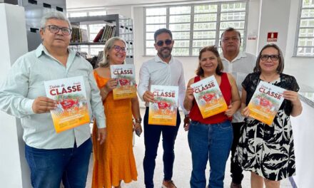 PROFESSOR ANÍZIO PARTICIPA DE INAUGURAÇÃO DE ESCOLA EM FORTALEZA, ARTICULA FRENTE AMPLA EM DEFESA DOS RECURSOS DO PRÉ-SAL PARA A EDUCAÇÃO E APRESENTA A REVISTA DIÁRIO DE CLASSE