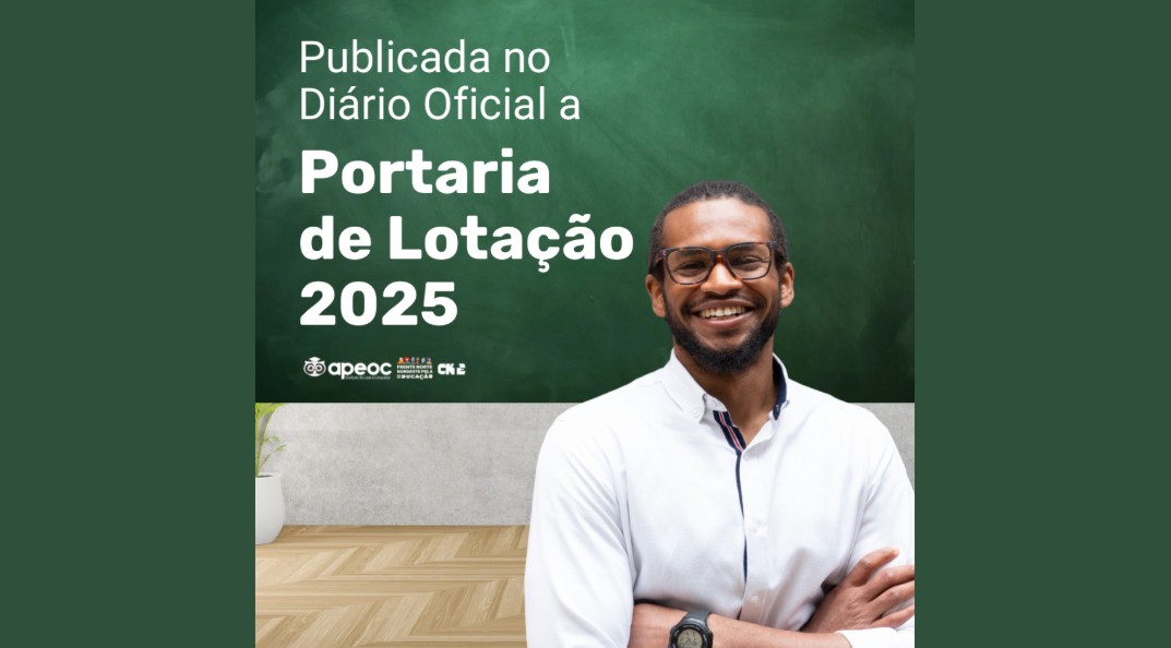 PUBLICADA NO DIÁRIO OFICIAL A PORTARIA DE LOTAÇÃO 2025