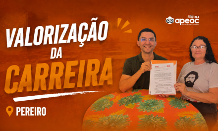 PEREIRO: APEOC PROTOCOLA PROPOSTAS DE VALORIZAÇÃO DA CARREIRA DOCENTE DURANTE REUNIÃO DO CONSELHO MUNICIPAL DO FUNDEB