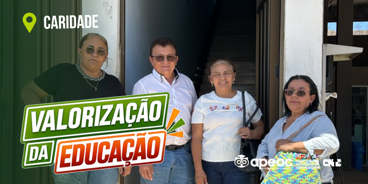 SINDICATO APEOC SE REÚNE COM SECRETÁRIO DE EDUCAÇÃO PARA TRATAR DO RETROATIVO DO REAJUSTE SALARIAL DE 2026