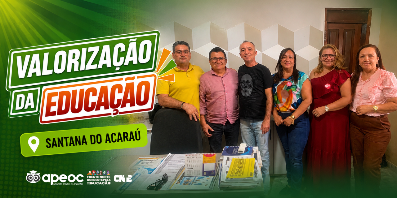 SINDICATO APEOC SE REÚNE COM SECRETÁRIO DE EDUCAÇÃO PARA TRATAR DE PAUTAS URGENTES DA CATEGORIA