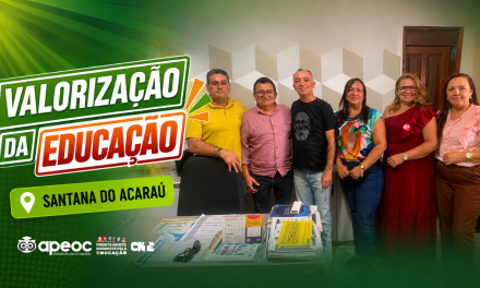 SINDICATO APEOC SE REÚNE COM SECRETÁRIO DE EDUCAÇÃO PARA TRATAR DE PAUTAS URGENTES DA CATEGORIA