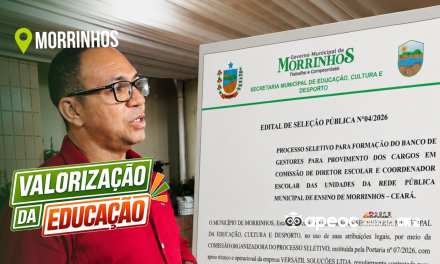 REIVINDICAÇÃO HISTÓRICA DO SINDICATO APEOC É EFETIVADA COM PUBLICAÇÃO DE EDITAL PARA SELEÇÃO DE DIRETORES E COORDENADORES ESCOLARES